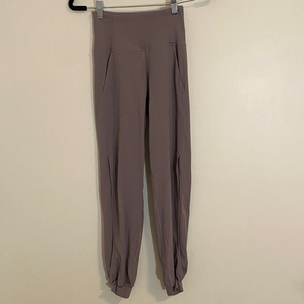 Lululemon Align Jogger 28" Vent Violet Verbena Taupe Open Slit Yoga size 2 - Picture 5 of 12